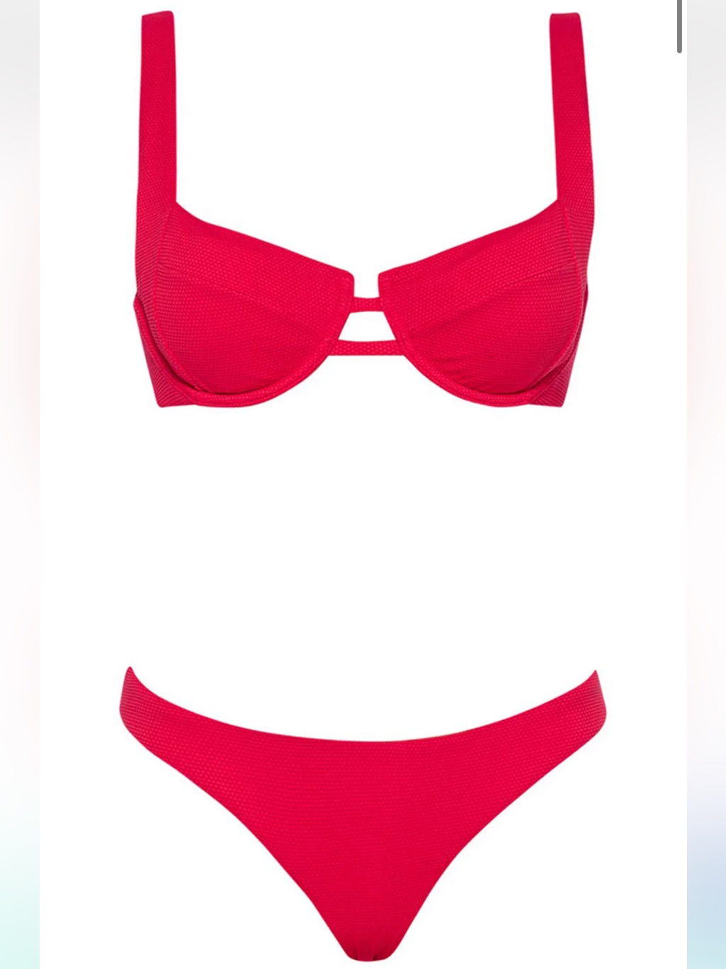 Vetchy "Margarita" Bikini Top (Red) - Xl - Nwt